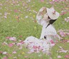 法式蕾丝帽田园草帽夏季遮阳女帽森系写真拍照时尚大号双面帽子