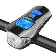 USB充电自行车前灯智能带喇叭码表显示器装备配件