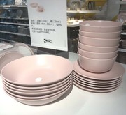 大连宜家代诺拉石瓷汤碗陶瓷，饭碗家用个陶瓷，北欧餐具18件套装碗盘