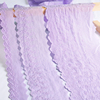 浅紫色纯棉布刺绣花边辅料diy手工，衣服裙摆边服装床品蕾丝装饰
