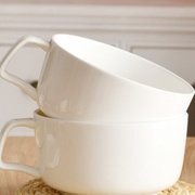 陶瓷泡面碗带盖带把面碗保鲜碗骨瓷碗泡面杯，学生便当微波炉专用碗