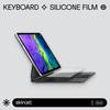 SkinAT 适用于妙控键盘硅胶膜 2021苹果ipad pro11寸妙控键盘膜Pro12.9键盘透明膜 ipad妙控键盘防水键盘膜
