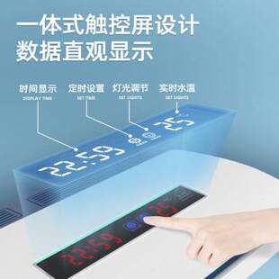 智能鱼缸超白玻璃中小型客厅80cm60公分长一米家用生态水族箱