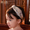 shiningmoment婴儿发带女宝宝弹力，头箍中国风敦煌复古传统护囟门