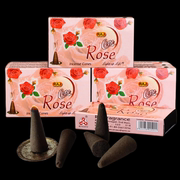 raj印度香玫瑰，rose进口手工花香薰熏香塔香锥香味持久