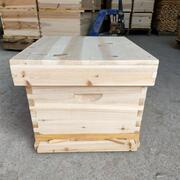 杉木十框烘干底地板蜂箱双面打磨蜜蜂箱全套养蜂工具