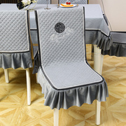 餐桌套装罩套一套桌布餐桌布，椅垫防滑高档坐垫，椅套长方形