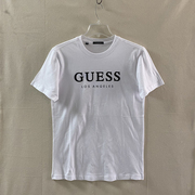 断码横标黑字母G系列纯色T恤 夏季白色休闲男士短袖 通勤透气百搭