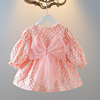 女童连衣裙春秋款长袖，1-3岁宝宝生日礼服婴，儿童洋气公主裙