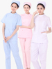 护士服女短款短袖分体套装粉红护士，工作服上衣薄款夏两件套医生服