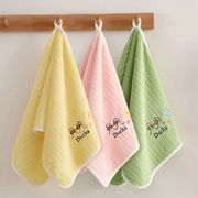 小天鹅儿童毛巾专用柔软吸水小朋友洗脸家用可挂式宝宝洗澡珊瑚绒