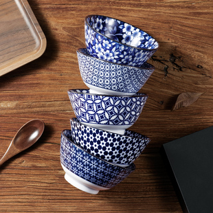 日本进口碗米饭碗日式和风陶瓷器餐具套装日系创意家用饭碗碟
