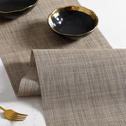 日式桌垫PVC桌旗隔热垫茶几长条餐桌布中式禅意茶席餐垫茶几垫子