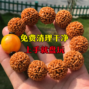 姜黄皮大金刚菩提手串男士女菩提子佛珠手链文玩念珠手持六七八瓣