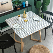 pvc方桌桌布防水防油免洗餐桌布茶几垫正方形桌垫北欧家用方台布
