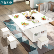 客厅多功能茶几餐桌，两用小户型简约现代创意可移动升降折叠茶几j1