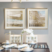现代简约美式客厅沙发背景，画玄关挂画卧室，壁画简美轻奢抽象床头画