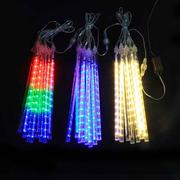 LED低压流星雨灯彩灯太阳能灯串满天星树灯装饰灯户外防水挂树灯