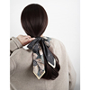 「知雾x设计师」幻境花朵，~高级感丝巾发带，小长条窄飘带女绑包丝带