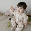 ins韩版婴儿衣服秋装，男女宝宝棉质，家居服套装睡衣上衣裤子两件套