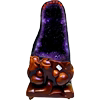 天然紫晶洞乌拉圭玛瑙聚宝盆紫晶，块钱袋子紫水晶，洞原石家居摆件46