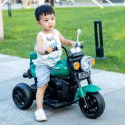 儿童电动摩托车可坐人大号充电玩具，车26岁男女宝宝遥控三轮车