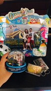 香港海洋公园特定水晶球相框，水晶球套装海洋馆独有纪念品