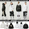 防水卫衣BSRABBIT韩国滑雪长款双单板风寒耐磨套头连帽耐磨白色