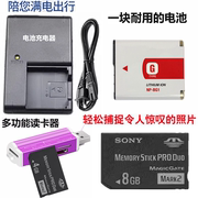 适用索尼DSC-W100 W110 W120 W130 W150相机电池+充电器+8G内存卡