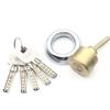 金点原子锁芯月牙钥匙超b级外装门锁芯，锁胆防盗门锁芯6011正偏p芯