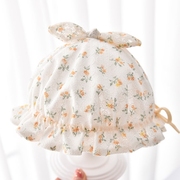 婴儿帽子夏季薄款宝宝女公主，防晒遮阳渔夫帽，网纱婴幼儿太阳帽盆帽