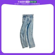 香港直邮Y/Project 荷叶边直筒牛仔裤 WJEAN38S23ICEBLUE