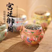 纯铜手炉取暖老式铜炉古代暖手炉烧炭便携小手炉古风怀炉手捧随身