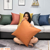 定制科技布抱枕(布抱枕)轻奢橙色，客厅皮沙发床头大靠背垫枕头靠枕套不含芯