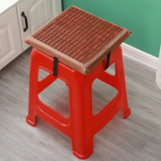 塑料凳凉席坐垫夏季正方形学生椅垫加厚电子服装厂竹垫长板凳凉垫