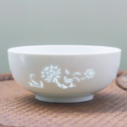 古镇陶瓷景德镇家用碗面碗白瓷饭碗餐具套组创意玲珑瓷韩式面碗