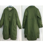 库存老式87绿色棉大衣65棉花黄大衣78可拆卸内胆活胆的防寒服