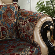 123美式沙发垫组合客厅，四季通用布艺防滑高档沙发罩套喜庆欧式垫