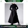 日本直邮antiqua女士黑色v领吊带连衣裙优雅时尚，设计便携侧口袋