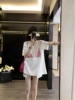 韩国东大门2024夏季重工钉珠大版宽松短袖t恤女休闲洋气上衣