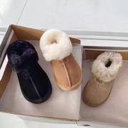 2023年冬季童鞋真皮羊毛口，儿童雪地鞋男童，女童加厚保暖大棉鞋