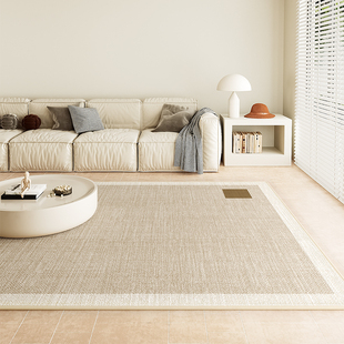 客厅地毯茶几毯卧室，2024免打理地垫家用免洗可擦沙发高级轻奢