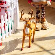 圣诞节鹿摆件装饰品橱窗