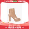香港直邮潮奢 Gianvito Rossi 吉安维托 罗西 女士皮质防水台短靴