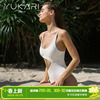Yukari swim连体泳衣女带胸垫白色温泉性感泳装休闲度假沙滩旅游