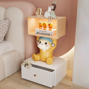 创意卡通猫咪儿童床头柜女生房间可爱小型床边柜储物柜收纳置物柜