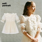 self-portrait童装公主，米白色纱裙，重工生日礼服梦幻