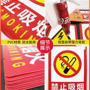 严禁烟火警示牌禁止吸烟温馨提示牌消防标识标牌防火禁烟创意指示