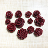 高含量(高含量)紫金砂朱砂玫瑰花，配件挂件莲花，小饰品穿手链材料配件花卉珠
