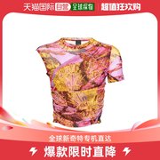 香港直邮潮奢pinko品高女士不对称印花t恤
